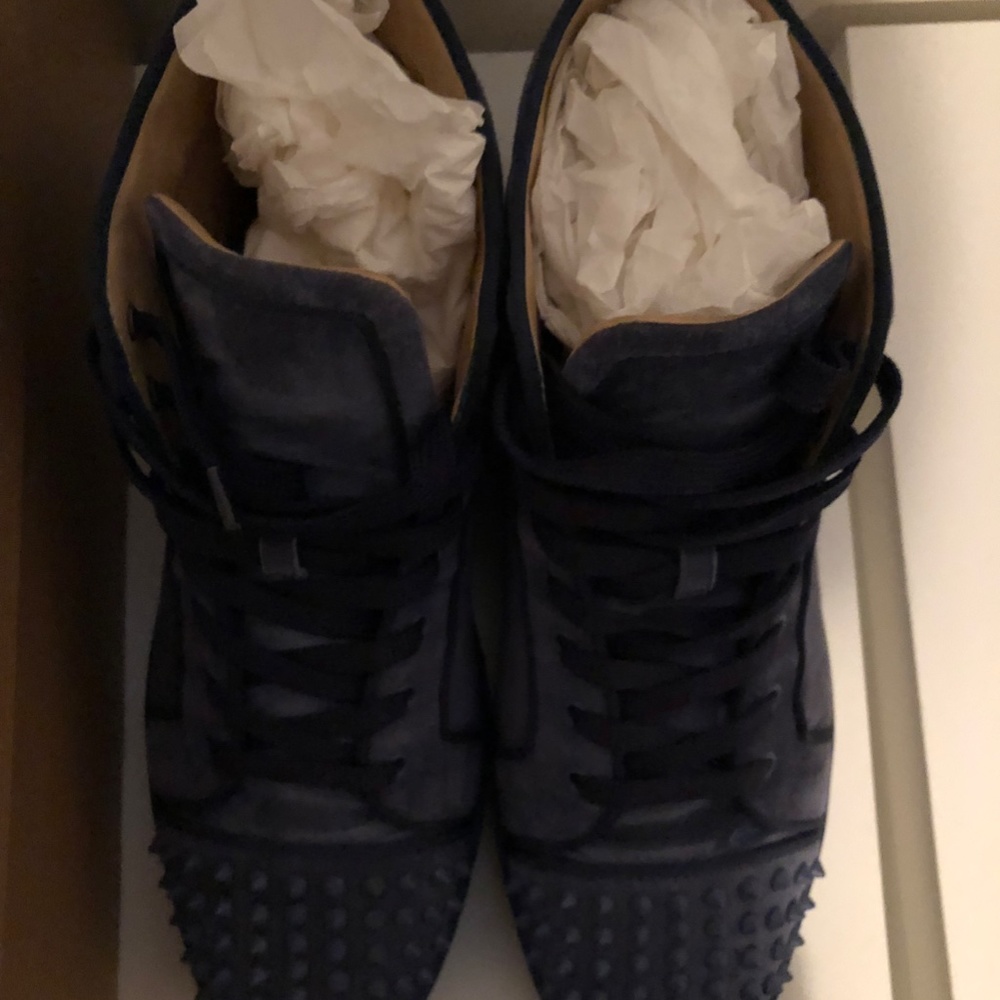 Christian Louboutin Lou Spikes Orlato Flat Sneakers - Picture 3 of 13